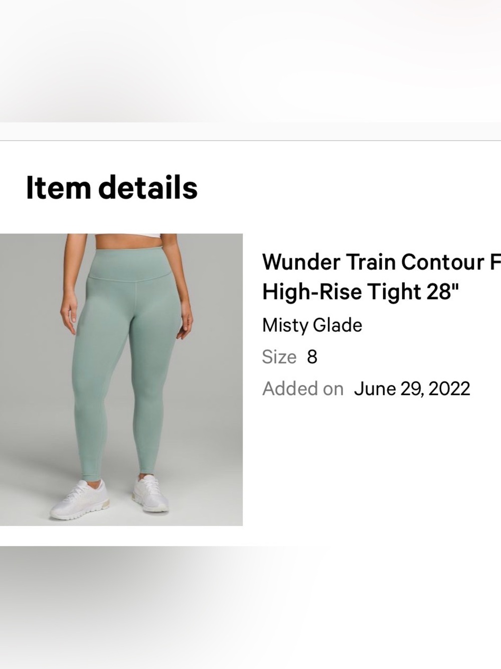 Lululemon Wunder Train Contour Fit High-Rise Tight - Picture 4 of 4